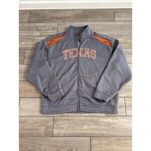University Texas Longhorns Full Zip Jacket Men 2XL Adult XXL Full Zip Heavy
